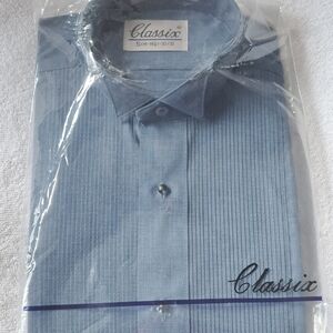 Classic Light Blue Men's Dress Shirt